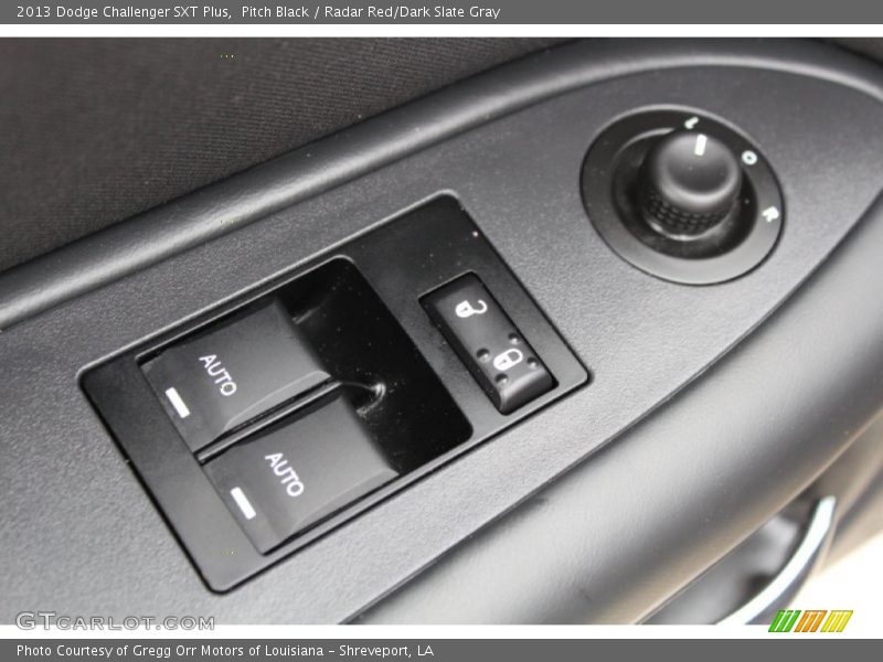 Pitch Black / Radar Red/Dark Slate Gray 2013 Dodge Challenger SXT Plus