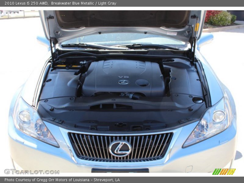 Breakwater Blue Metallic / Light Gray 2010 Lexus IS 250 AWD