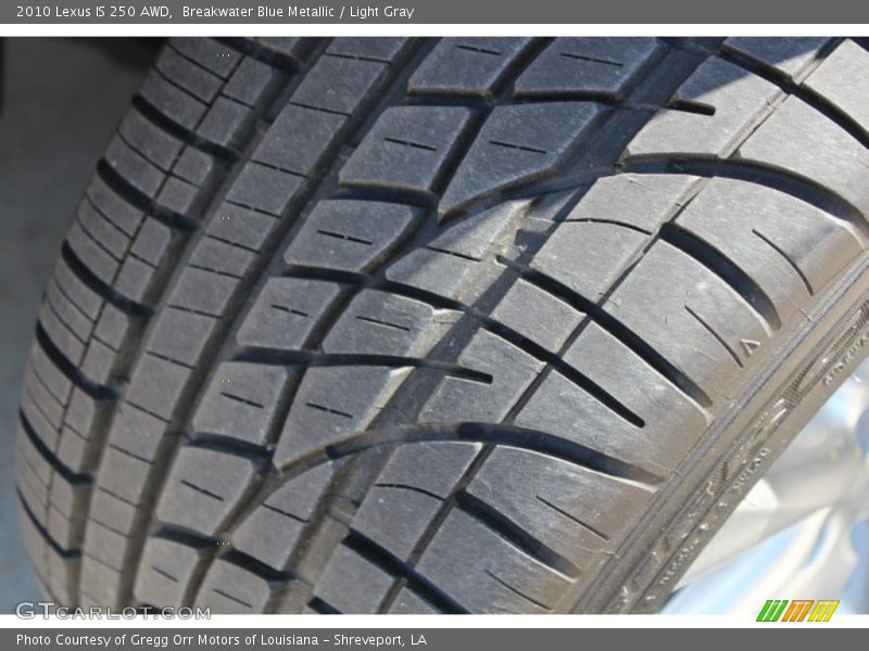 Breakwater Blue Metallic / Light Gray 2010 Lexus IS 250 AWD
