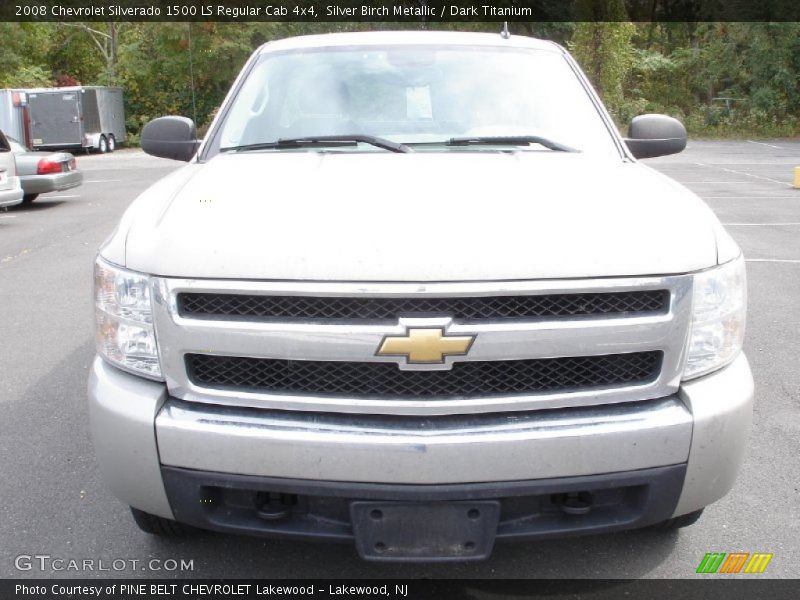Silver Birch Metallic / Dark Titanium 2008 Chevrolet Silverado 1500 LS Regular Cab 4x4