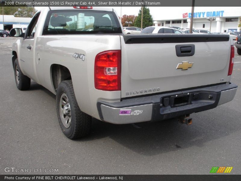 Silver Birch Metallic / Dark Titanium 2008 Chevrolet Silverado 1500 LS Regular Cab 4x4