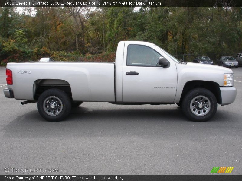 Silver Birch Metallic / Dark Titanium 2008 Chevrolet Silverado 1500 LS Regular Cab 4x4