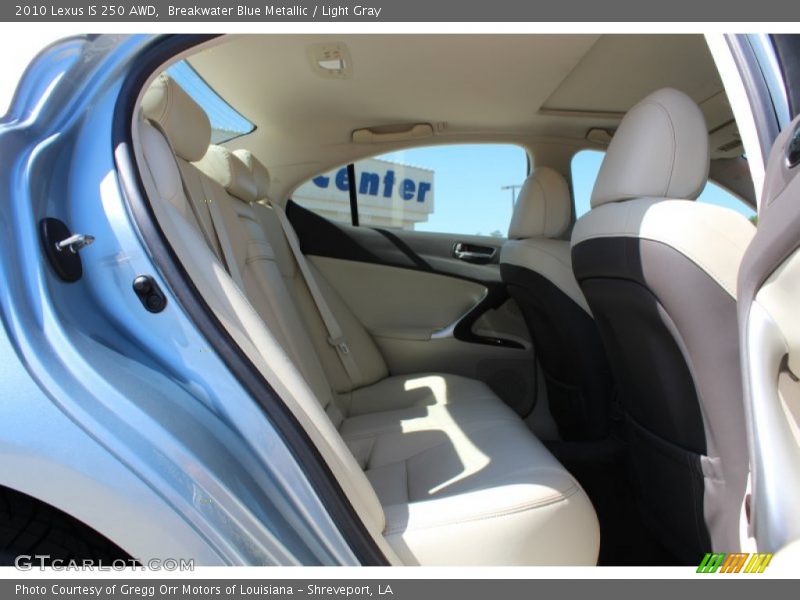 Breakwater Blue Metallic / Light Gray 2010 Lexus IS 250 AWD