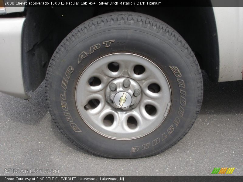 Silver Birch Metallic / Dark Titanium 2008 Chevrolet Silverado 1500 LS Regular Cab 4x4