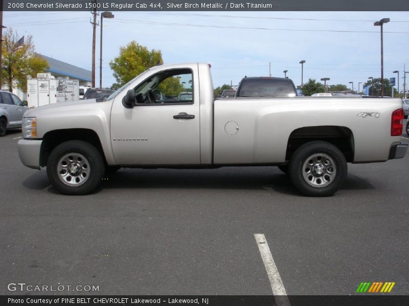 Silver Birch Metallic / Dark Titanium 2008 Chevrolet Silverado 1500 LS Regular Cab 4x4