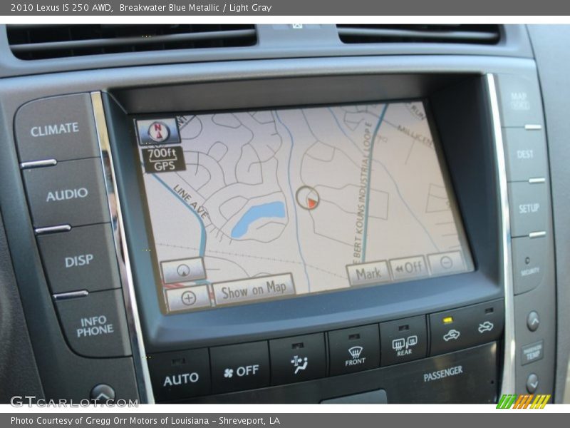 Navigation of 2010 IS 250 AWD