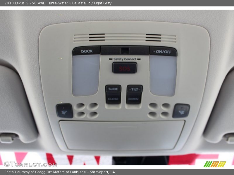 Controls of 2010 IS 250 AWD