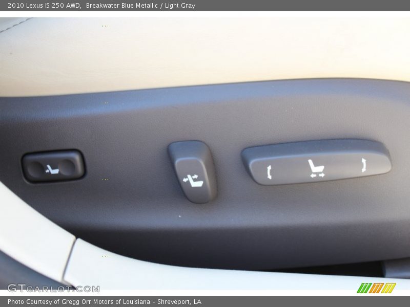 Controls of 2010 IS 250 AWD