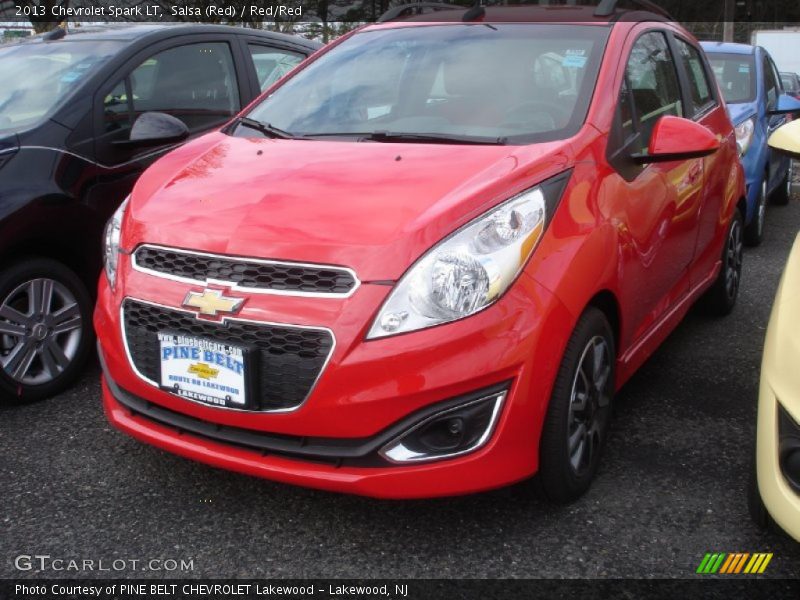 Salsa (Red) / Red/Red 2013 Chevrolet Spark LT