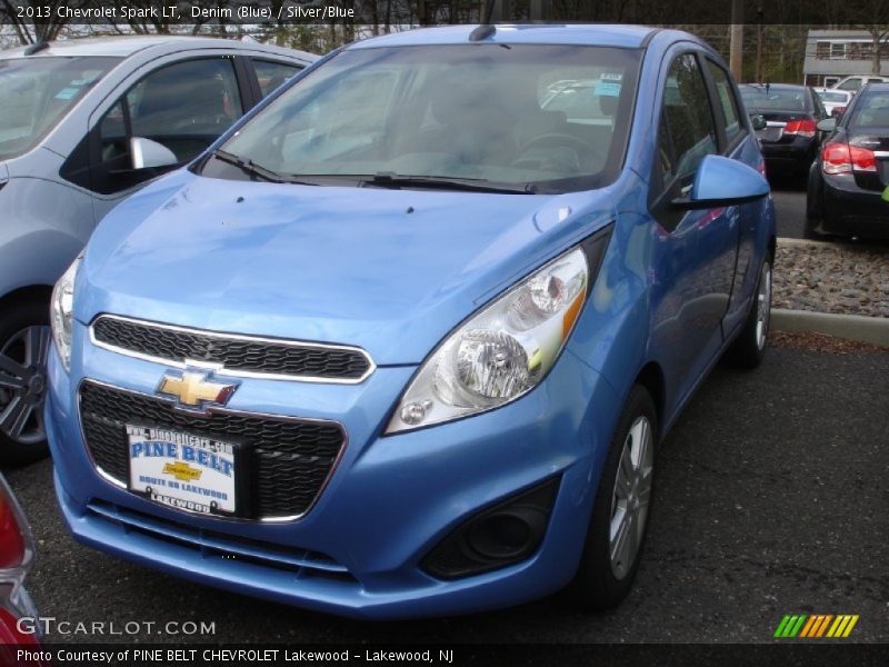 Denim (Blue) / Silver/Blue 2013 Chevrolet Spark LT