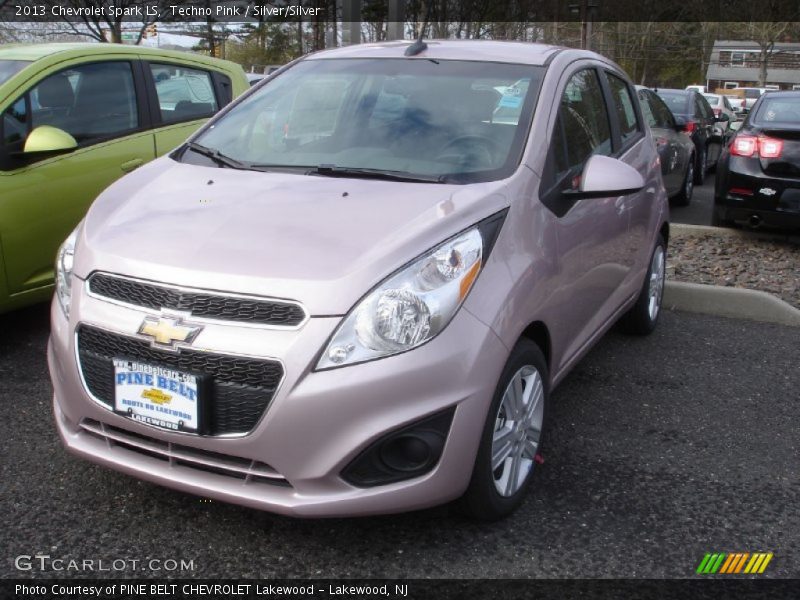 Techno Pink / Silver/Silver 2013 Chevrolet Spark LS