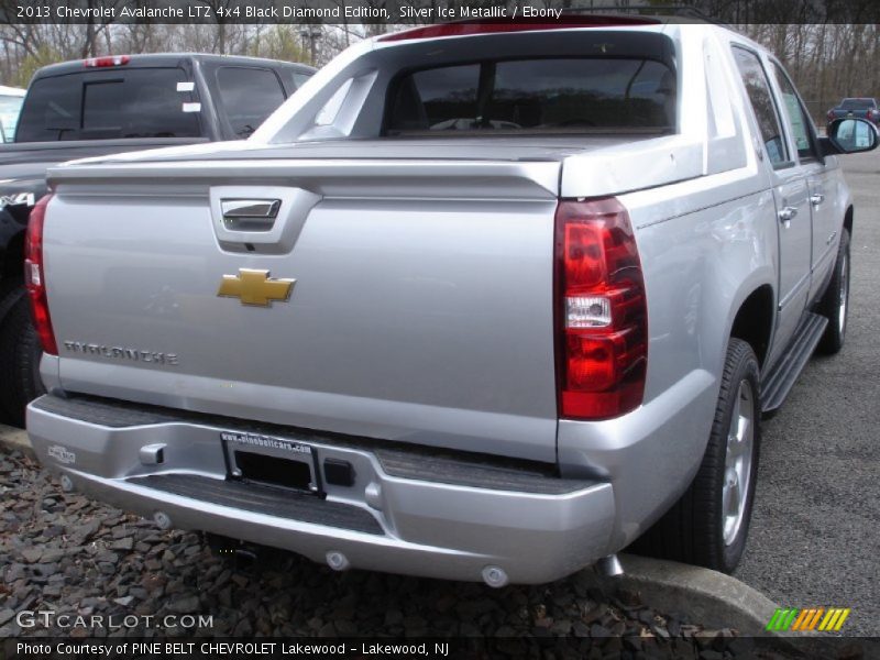 Silver Ice Metallic / Ebony 2013 Chevrolet Avalanche LTZ 4x4 Black Diamond Edition