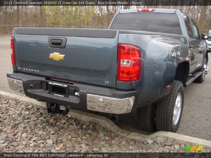 Blue Granite Metallic / Ebony 2013 Chevrolet Silverado 3500HD LT Crew Cab 4x4 Dually