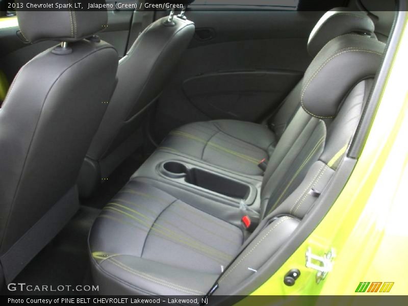 Jalapeno (Green) / Green/Green 2013 Chevrolet Spark LT