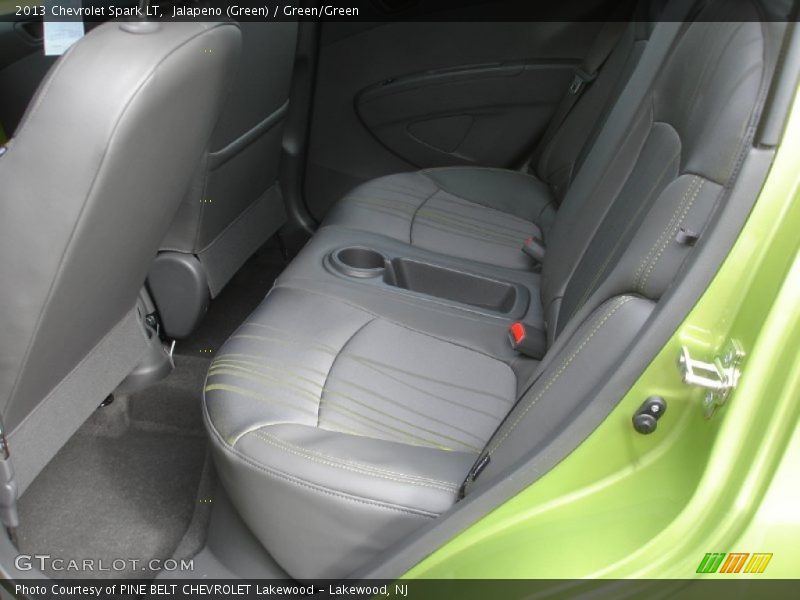 Jalapeno (Green) / Green/Green 2013 Chevrolet Spark LT