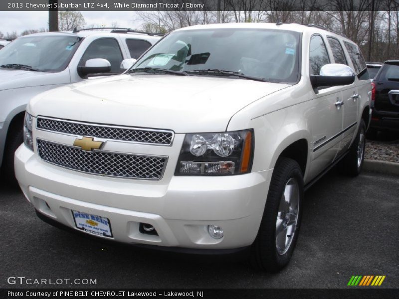 White Diamond Tricoat / Ebony 2013 Chevrolet Suburban LTZ 4x4