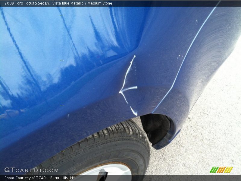 Vista Blue Metallic / Medium Stone 2009 Ford Focus S Sedan