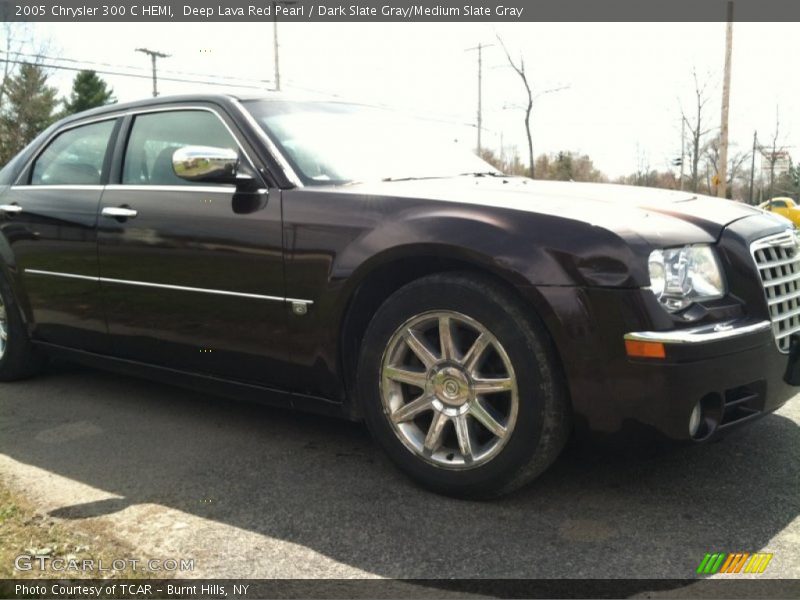 Deep Lava Red Pearl / Dark Slate Gray/Medium Slate Gray 2005 Chrysler 300 C HEMI