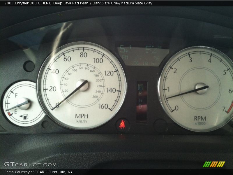 Deep Lava Red Pearl / Dark Slate Gray/Medium Slate Gray 2005 Chrysler 300 C HEMI