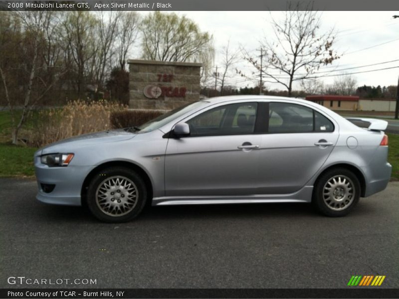 Apex Silver Metallic / Black 2008 Mitsubishi Lancer GTS