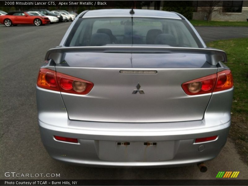 Apex Silver Metallic / Black 2008 Mitsubishi Lancer GTS
