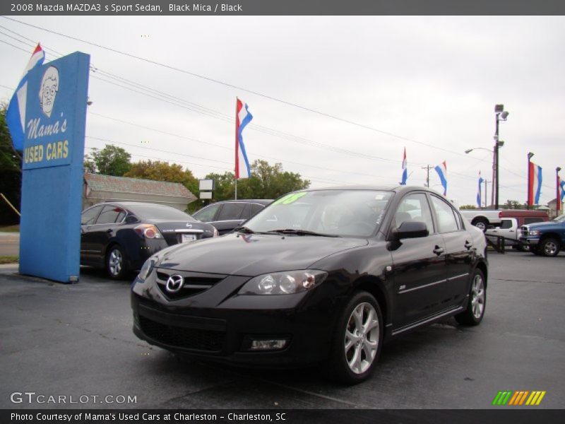 Black Mica / Black 2008 Mazda MAZDA3 s Sport Sedan