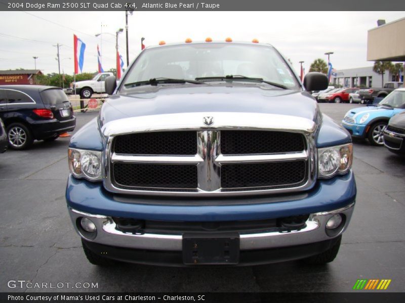 Atlantic Blue Pearl / Taupe 2004 Dodge Ram 2500 SLT Quad Cab 4x4