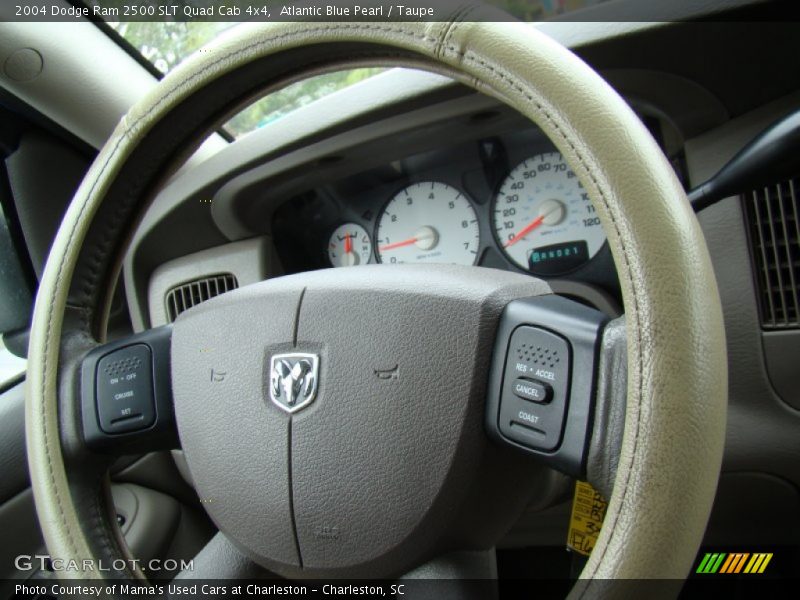 Atlantic Blue Pearl / Taupe 2004 Dodge Ram 2500 SLT Quad Cab 4x4