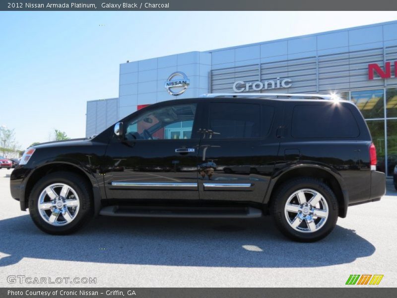 Galaxy Black / Charcoal 2012 Nissan Armada Platinum