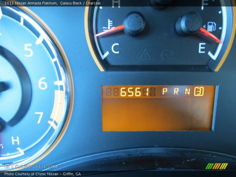 Galaxy Black / Charcoal 2012 Nissan Armada Platinum