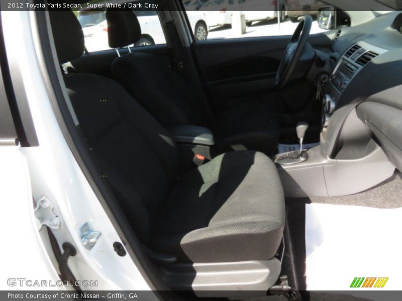 Super White / Dark Gray 2012 Toyota Yaris Sedan