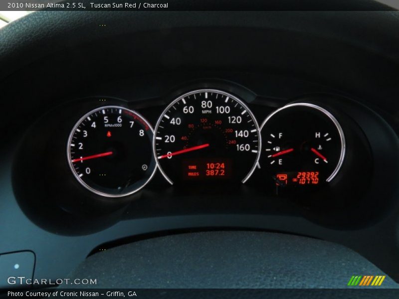 Tuscan Sun Red / Charcoal 2010 Nissan Altima 2.5 SL