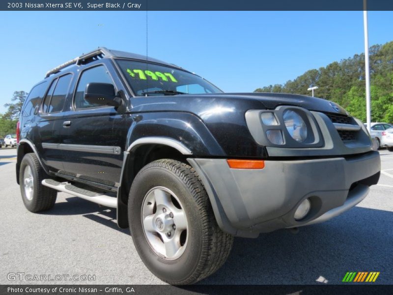 Super Black / Gray 2003 Nissan Xterra SE V6
