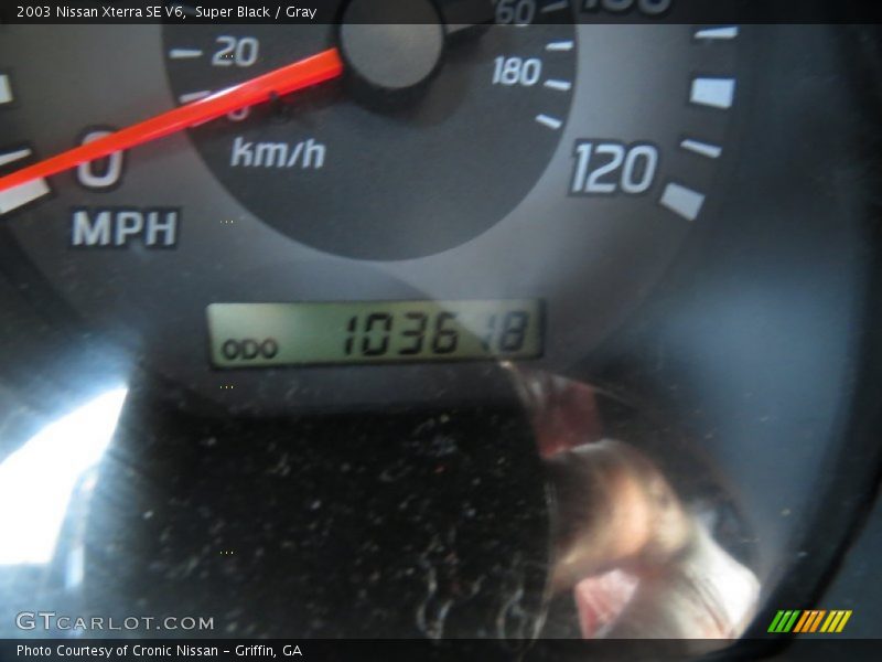 Super Black / Gray 2003 Nissan Xterra SE V6