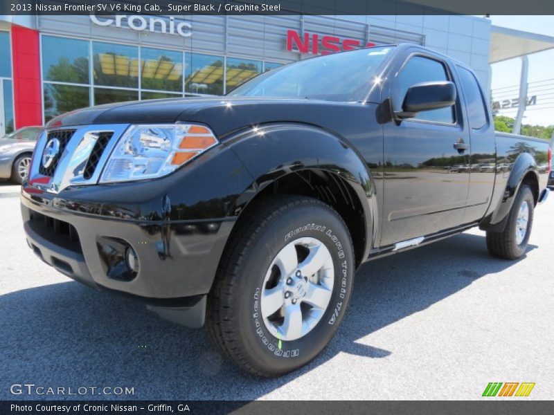 Super Black / Graphite Steel 2013 Nissan Frontier SV V6 King Cab