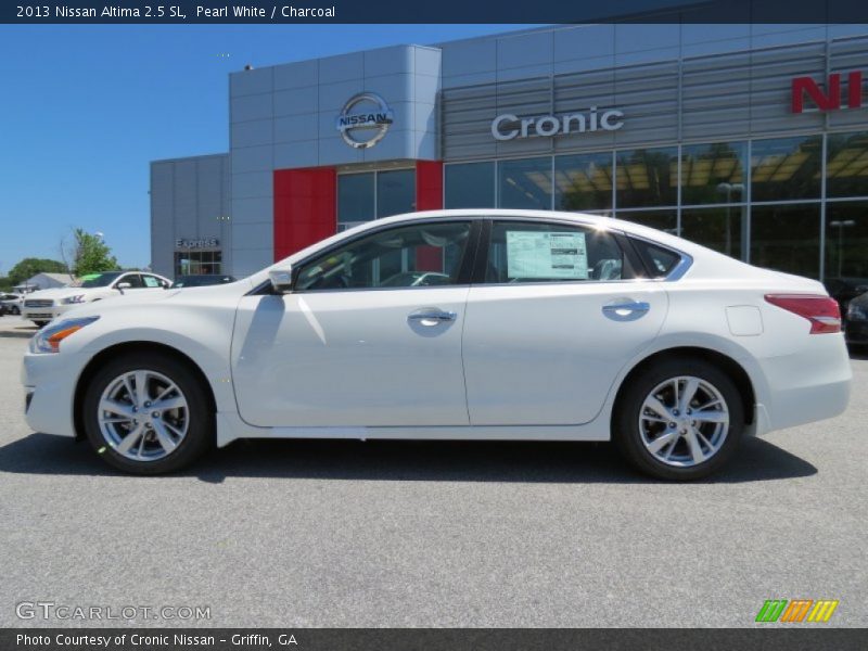 Pearl White / Charcoal 2013 Nissan Altima 2.5 SL