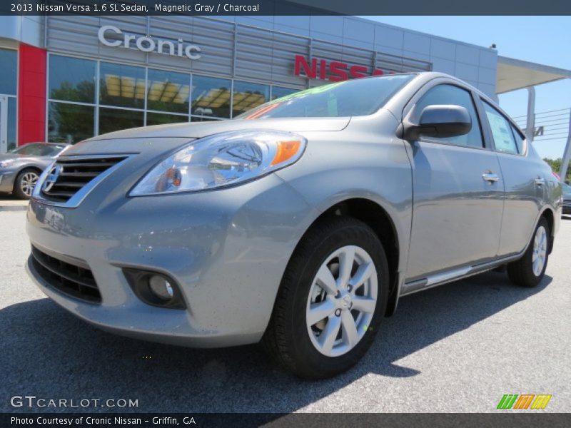 Magnetic Gray / Charcoal 2013 Nissan Versa 1.6 SL Sedan