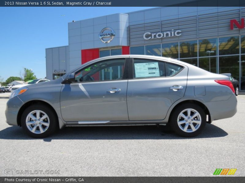 Magnetic Gray / Charcoal 2013 Nissan Versa 1.6 SL Sedan