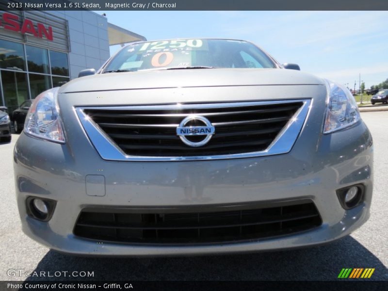 Magnetic Gray / Charcoal 2013 Nissan Versa 1.6 SL Sedan