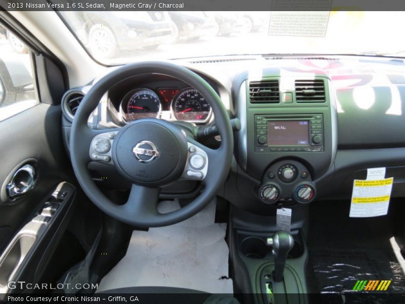 Magnetic Gray / Charcoal 2013 Nissan Versa 1.6 SL Sedan
