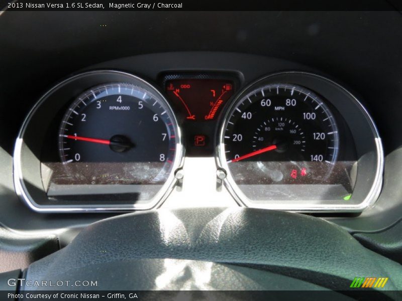 Magnetic Gray / Charcoal 2013 Nissan Versa 1.6 SL Sedan
