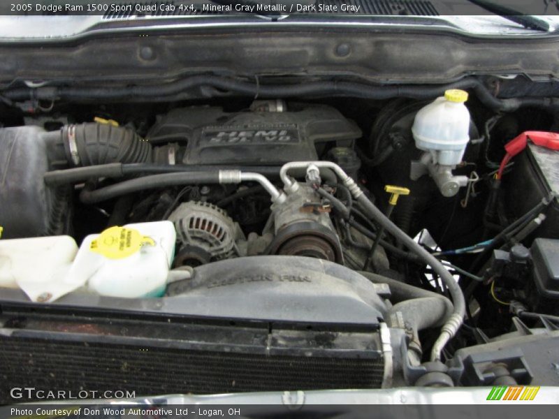 Mineral Gray Metallic / Dark Slate Gray 2005 Dodge Ram 1500 Sport Quad Cab 4x4
