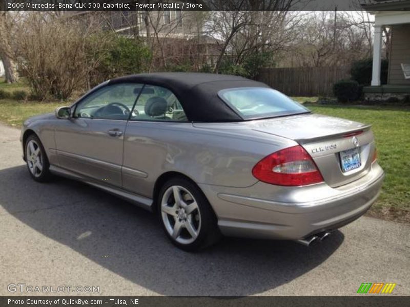 Pewter Metallic / Stone 2006 Mercedes-Benz CLK 500 Cabriolet