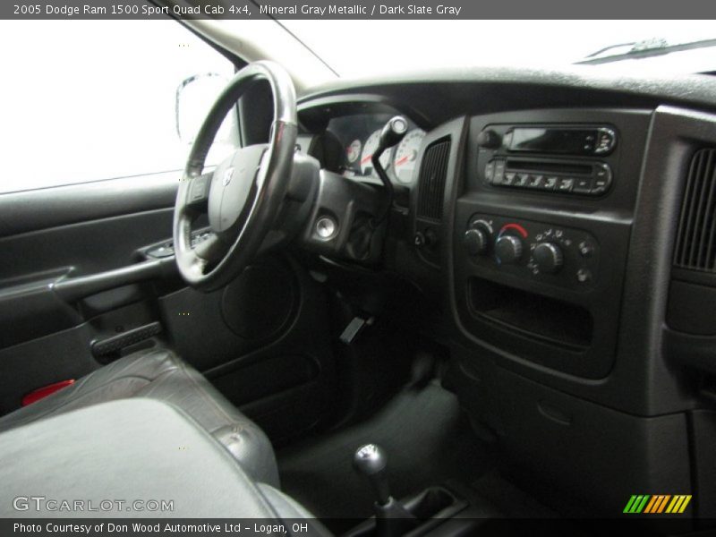 Mineral Gray Metallic / Dark Slate Gray 2005 Dodge Ram 1500 Sport Quad Cab 4x4