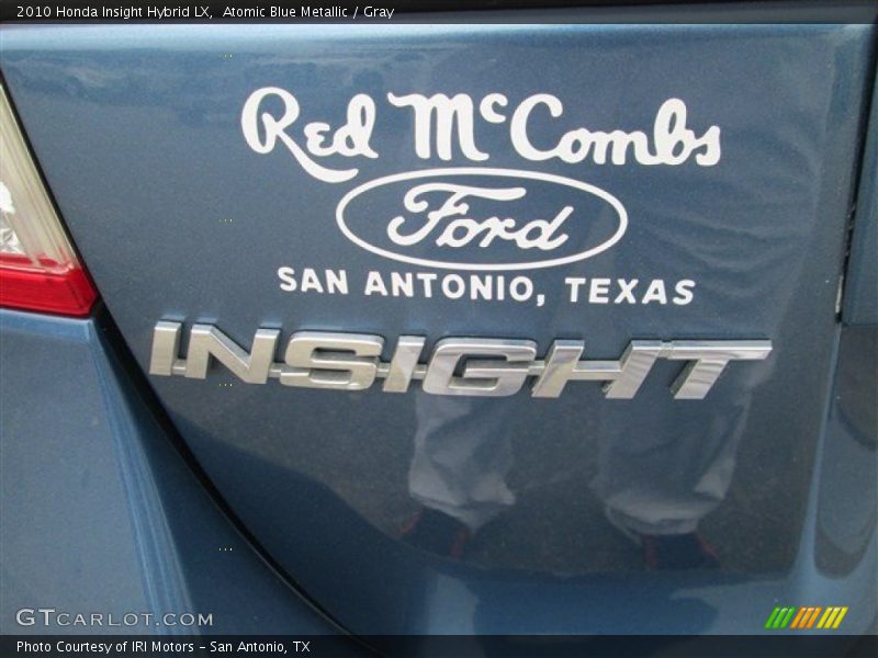 Atomic Blue Metallic / Gray 2010 Honda Insight Hybrid LX