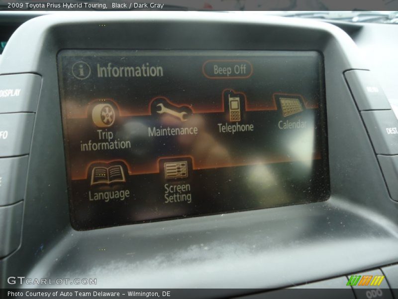 Black / Dark Gray 2009 Toyota Prius Hybrid Touring