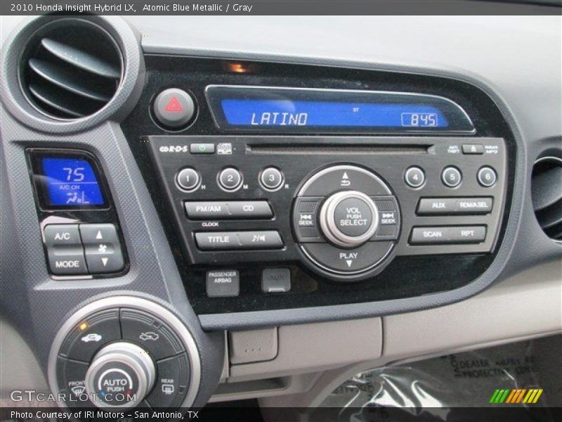 Atomic Blue Metallic / Gray 2010 Honda Insight Hybrid LX