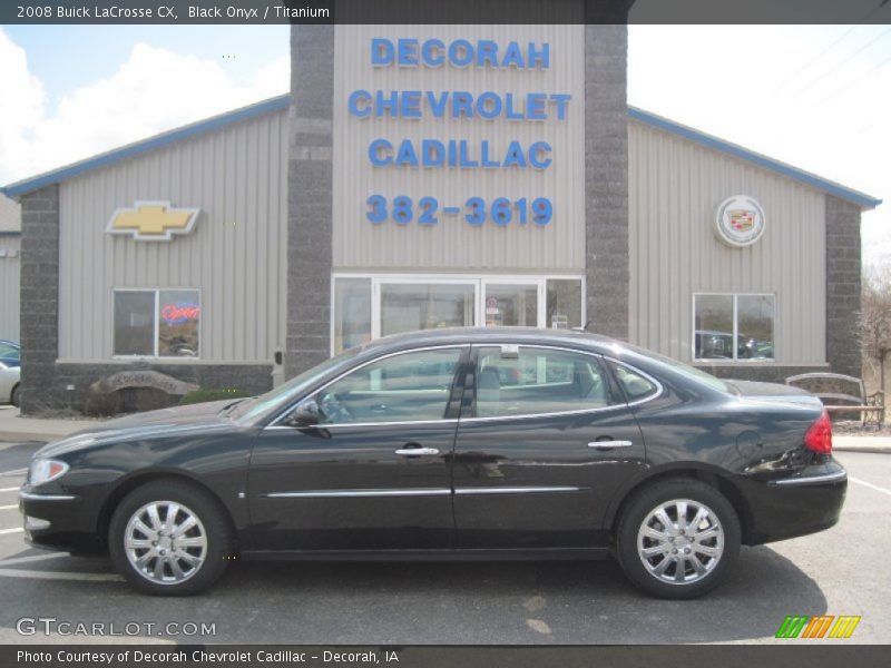 Black Onyx / Titanium 2008 Buick LaCrosse CX