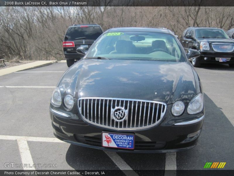 Black Onyx / Titanium 2008 Buick LaCrosse CX