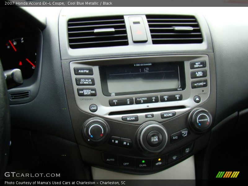 Cool Blue Metallic / Black 2007 Honda Accord EX-L Coupe